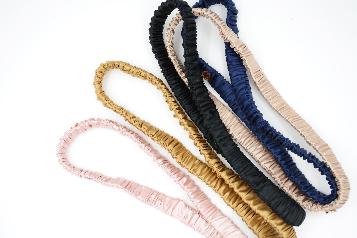 100% Mulberry Silk Thin Headband | 22 Momme Silk | Long Fibre and Organic Silk Headband