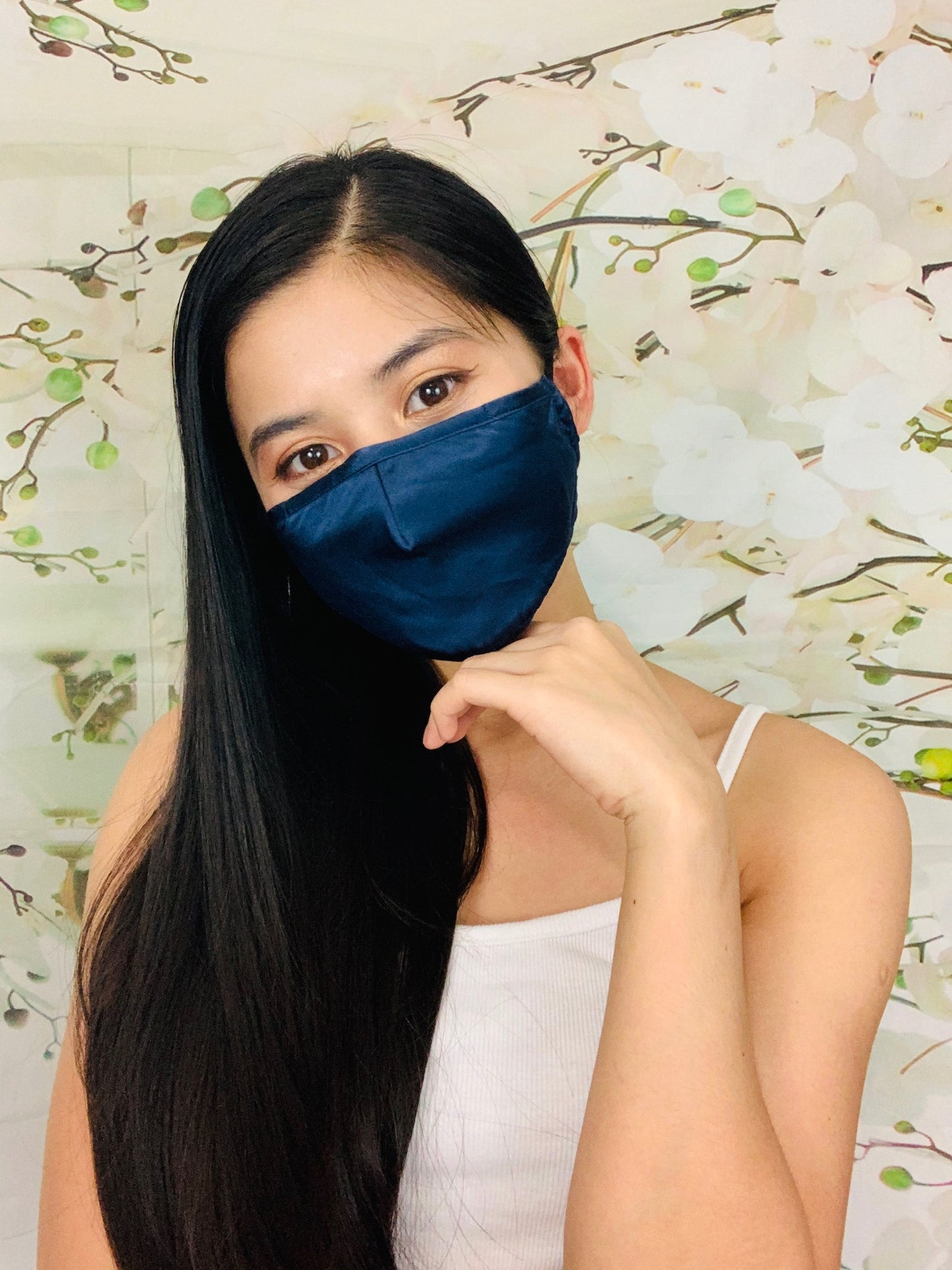 MULBERRY SILK FACE MASK WITH FILTER POCKET